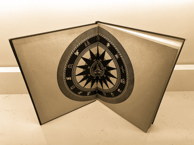 Highschool yearbook inside cover.