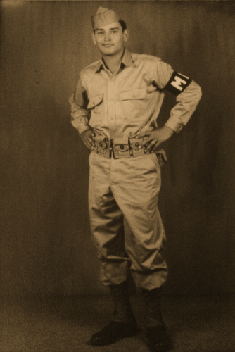 Richard in his MP uniform.