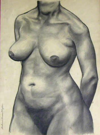 Nude with Arms Behind Back