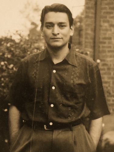 Richard enjoying warm weather.