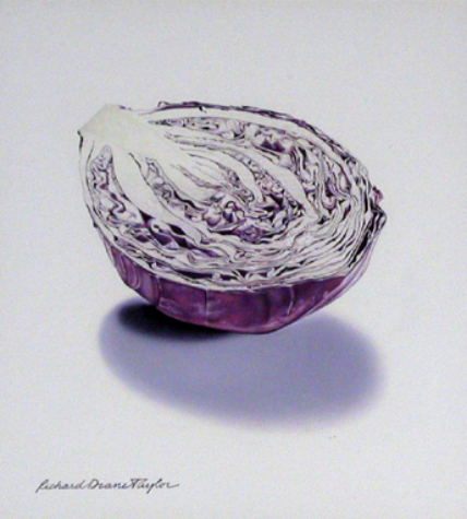 Halved Purple Cabbage